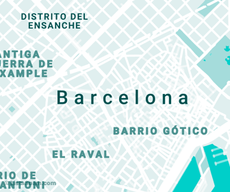 mapa de barcelona
