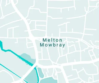 Melton Mowbray map