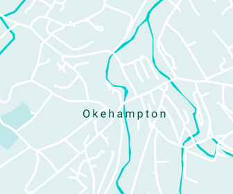 Okehampton map