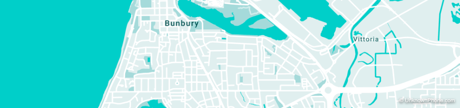 bunbury area code map (Bunbury, Australia)