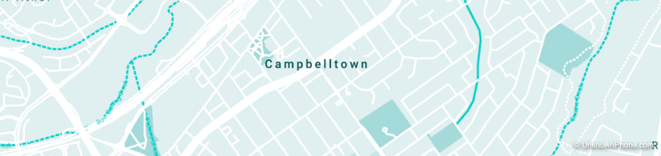 campbelltown area code map (Campbelltown, Australia)