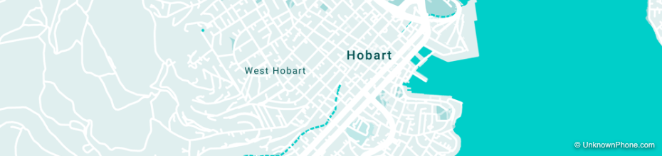 hobart area code map (Hobart, Australia)