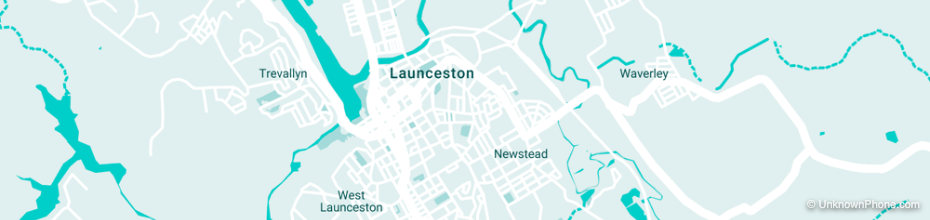 launceston area code map (Launceston, Australia)