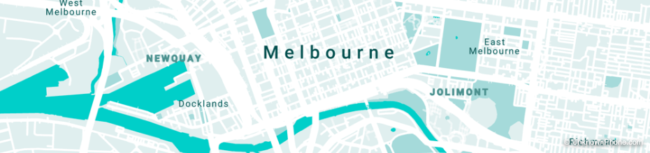 melbourne area code map (Melbourne, Australia)