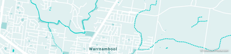 warrnambool area code map (Warrnambool, Australia)