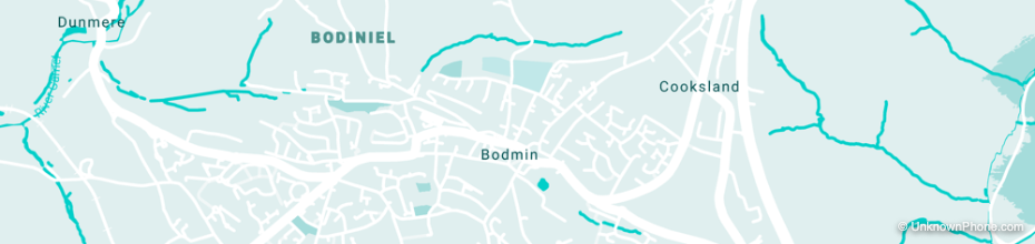 Bodmin map