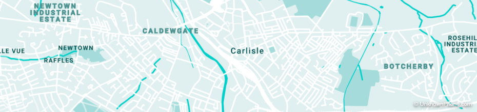 01228 area code map (Carlisle, United Kingdom)