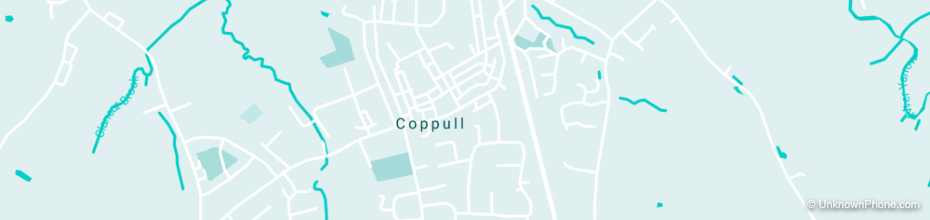 01257 area code map (Coppull, United Kingdom)
