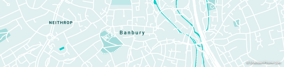 01295 area code map (Banbury, United Kingdom)