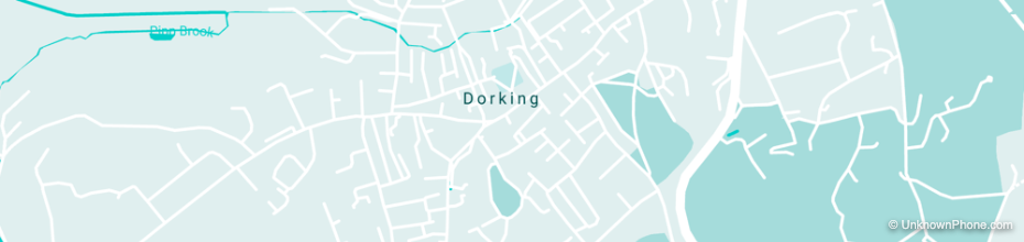 01306 area code map (Dorking, United Kingdom)