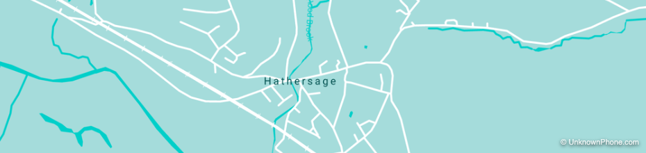 01433 area code map (Hathersage, United Kingdom)