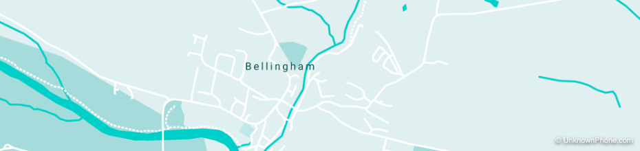 01434 area code map (Bellingham, Haltwhistle and Hexham, United Kingdom)