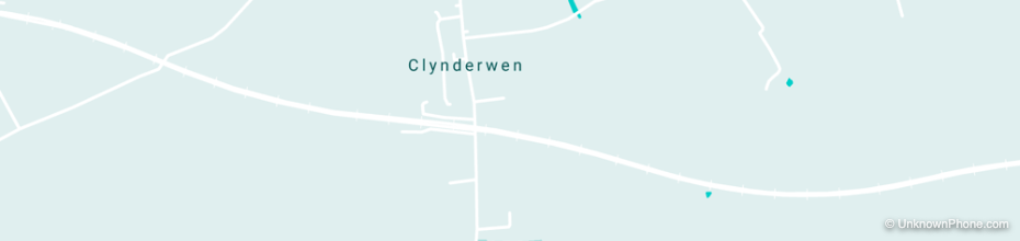 Clynderwen (Clunderwen) map