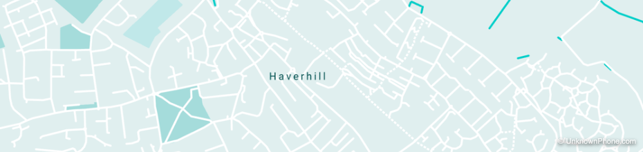 01440 area code map (Haverhill, United Kingdom)