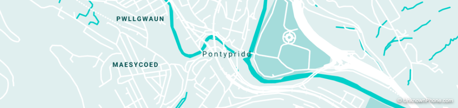 Pontypridd map
