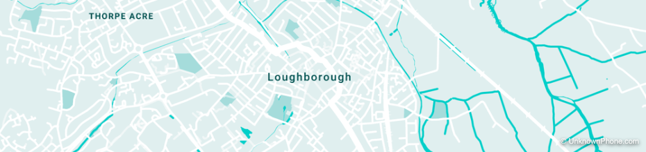 01509 area code map (Loughborough, United Kingdom)