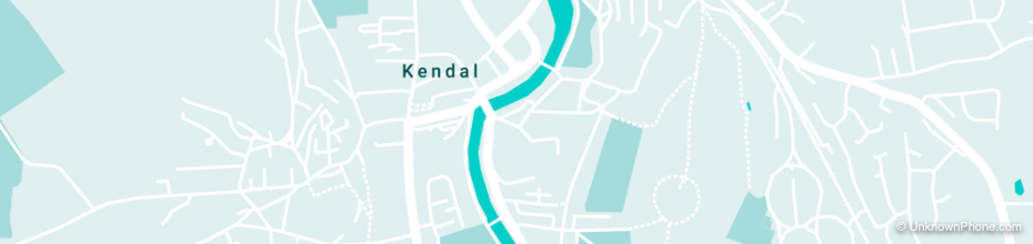 01539 area code map (Kendal, United Kingdom)