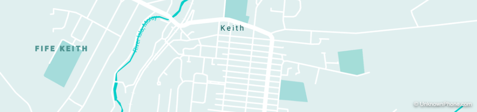 01542 area code map (Keith, United Kingdom)