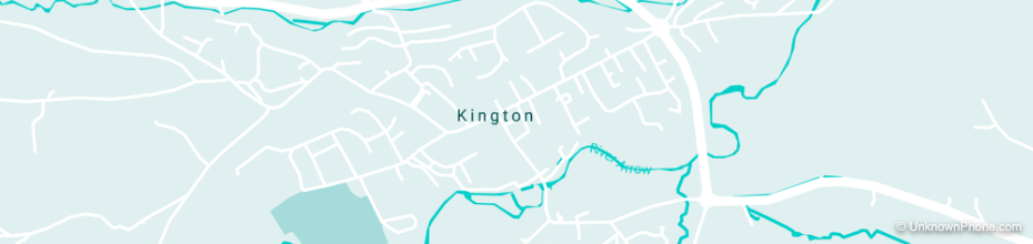 01544 area code map (Kington, United Kingdom)