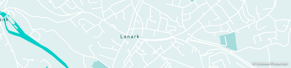 01555 area code map (Lanark, United Kingdom)