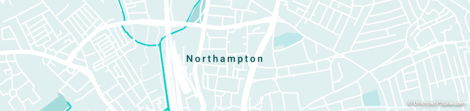 01604 area code map (Northampton, United Kingdom)