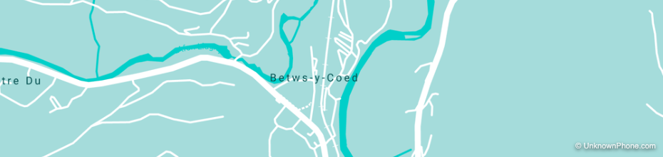 01690 area code map (Betws-y-Coed, United Kingdom)