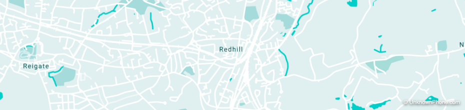 01737 area code map (Redhill, United Kingdom)