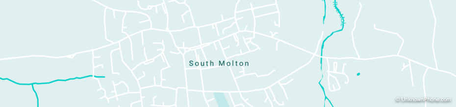 South Molton map