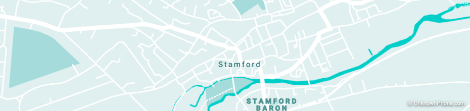 01780 area code map (Stamford, United Kingdom)