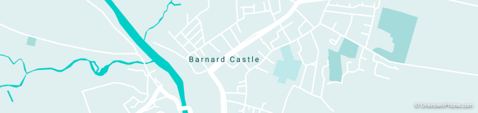01833 area code map (Barnard Castle, United Kingdom)