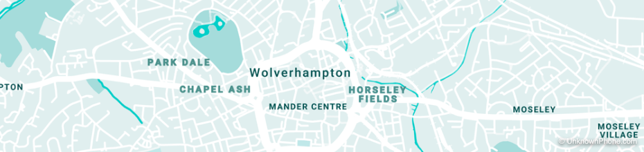 01902 area code map (Wolverhampton, United Kingdom)