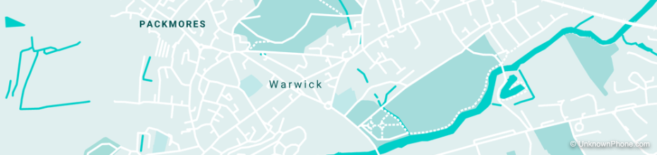 01926 area code map (Warwick, United Kingdom)