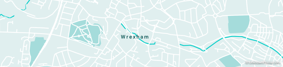 01978 area code map (Wrexham, United Kingdom)