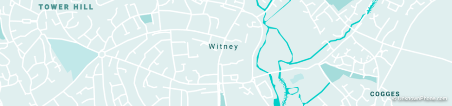 01993 area code map (Witney, United Kingdom)