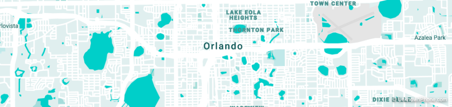 florida area code map (Florida, United States)